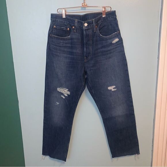 Levi’s 501 high rise Cropped Straight size 30 - Picture 1 of 8